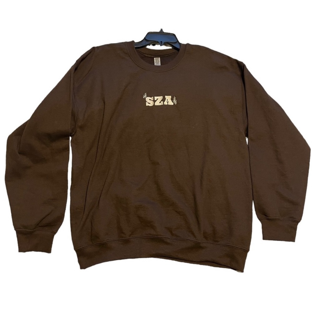 SZA Embroidered Oversized Sweater